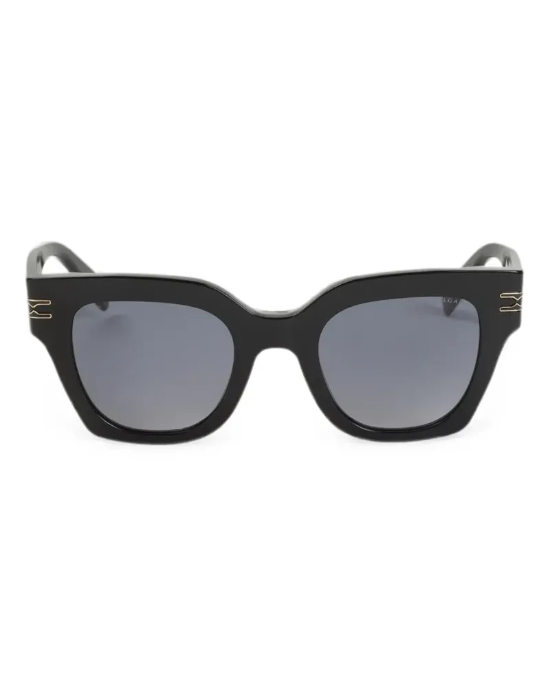 Bulgari Geometrische B.zero1 Sonnenbrille - Schwarz Schwarz