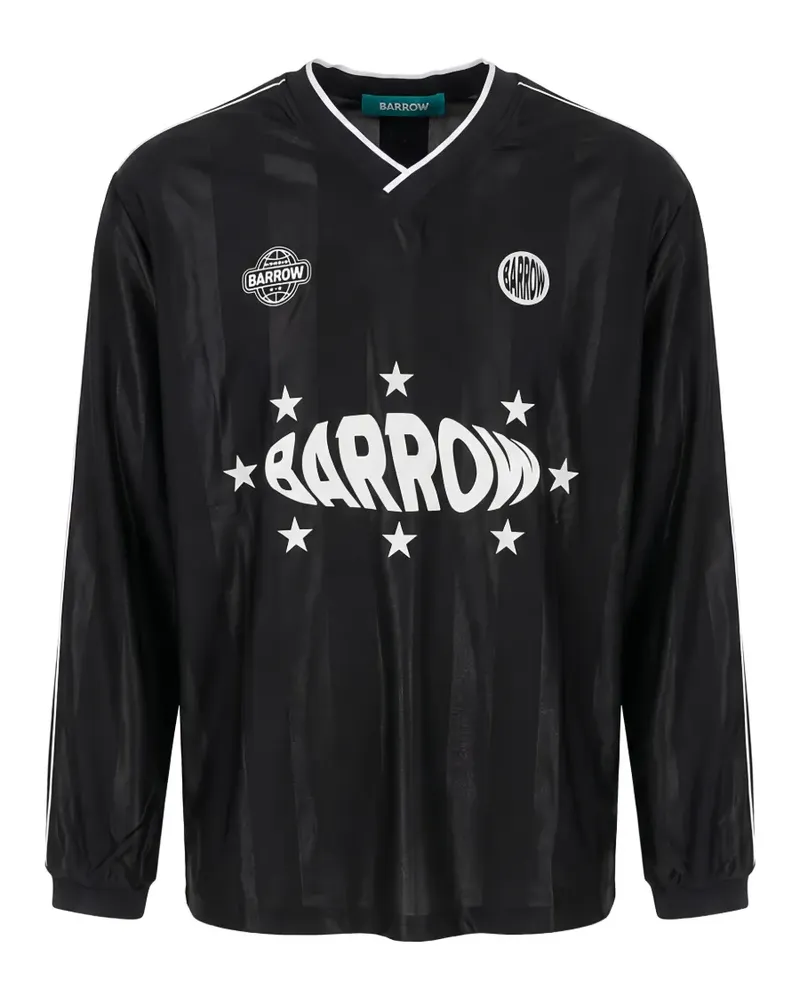 BARROW Langarmshirt mit grafischem Print - Schwarz Schwarz