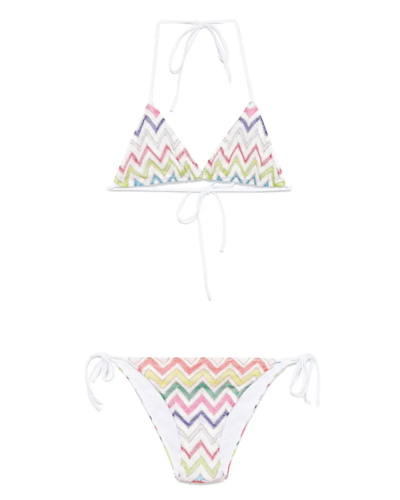 Missoni Bikini mit Zickzackmuster - Weiß Weiß