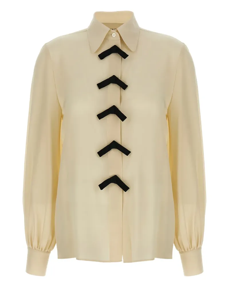 Valentino Garavani Hemd mit Schleifendetail - Nude Nude