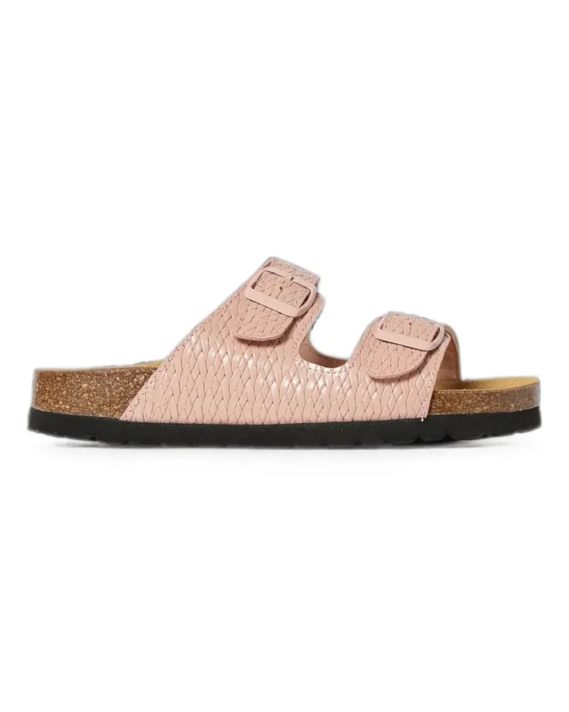 Woolrich woven-leather flat sandals - Rosa Rosa