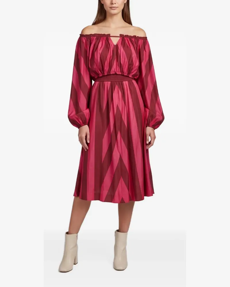 Zimmermann Tiggy chevron-print skirt set - Rot Rot