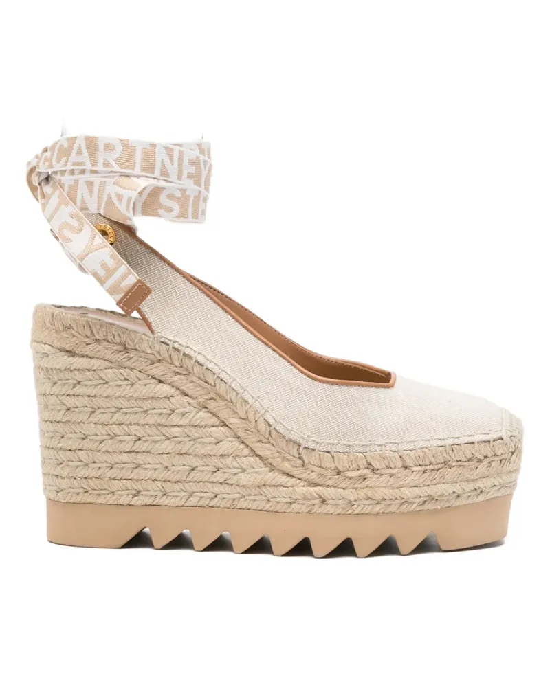 Stella McCartney Gaia slingback wedge espadrilles - Nude Nude