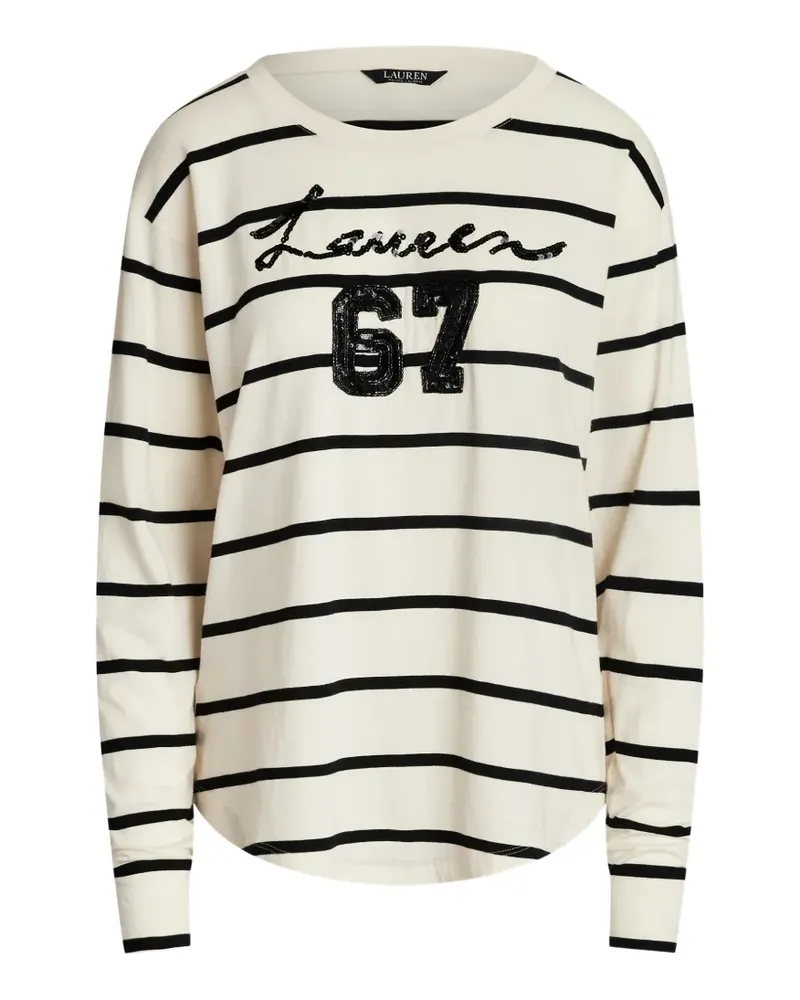 Ralph Lauren striped long-sleeve T-shirt - Nude Nude