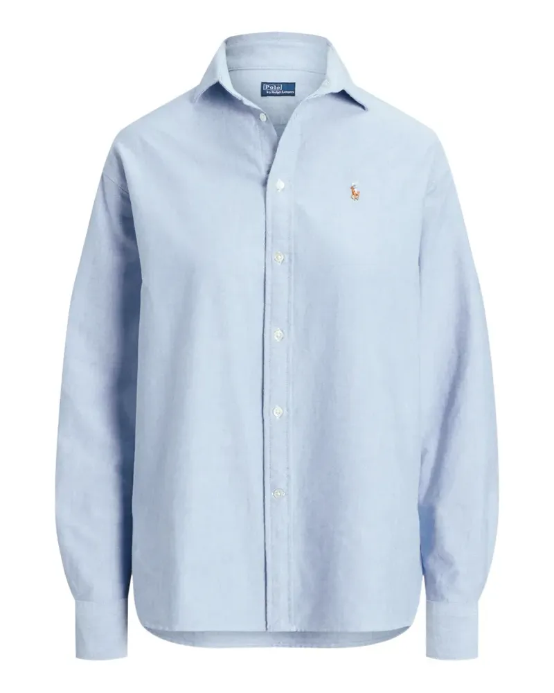 Ralph Lauren Oxford-Hemd mit Polo Pony-Stickerei - Blau Blau