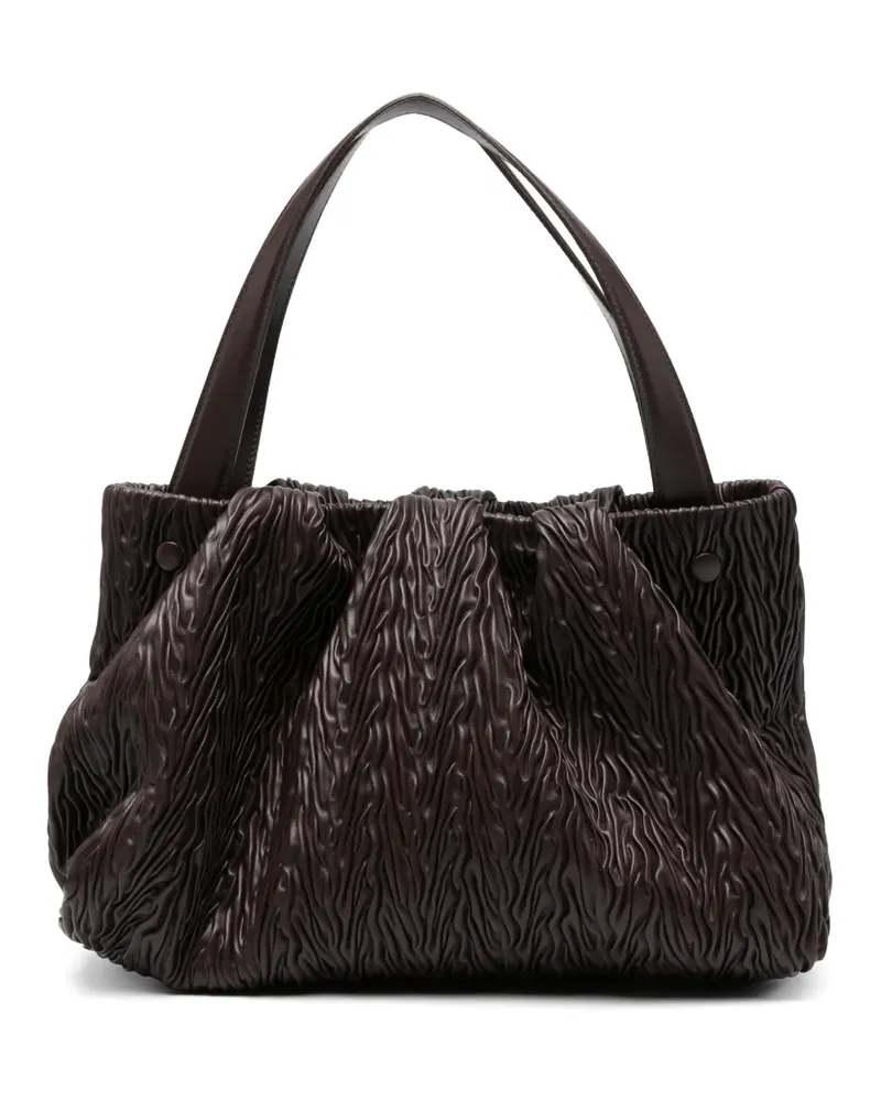 THEMOIRÈ Strukturierter Shopper - Braun Braun
