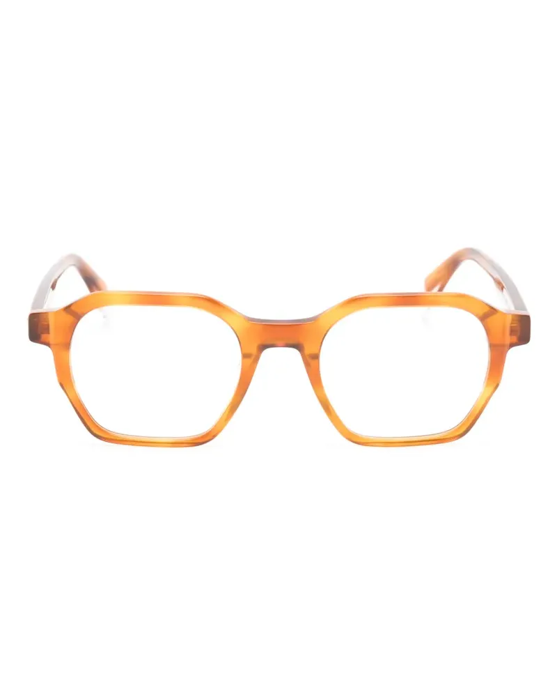 GIGI STUDIOS Roosevelt browline-frame glasses - Braun Braun