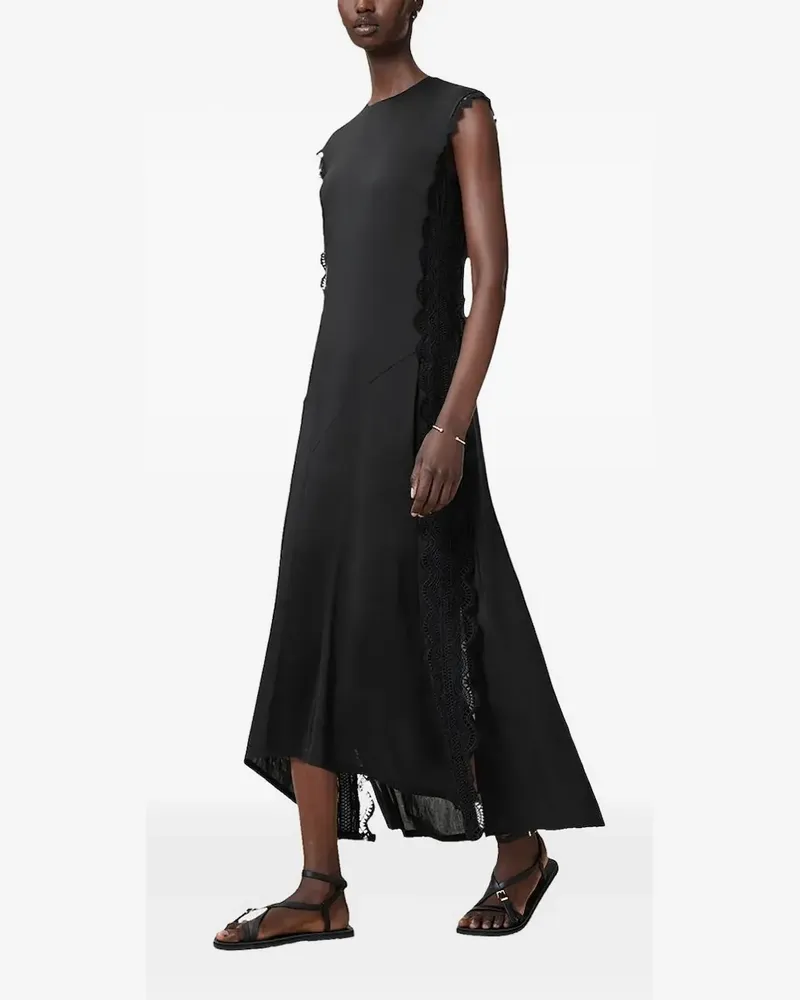 AllSaints Asymmetrisches Kleid - Schwarz Schwarz