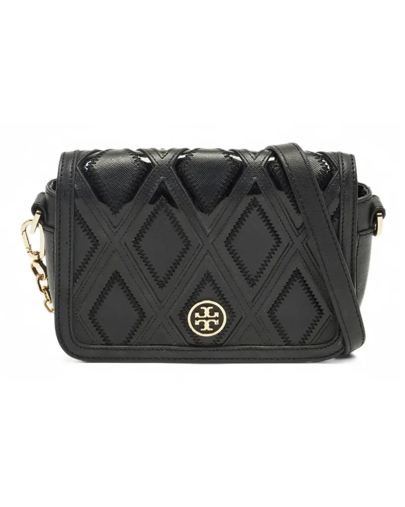 Tory Burch Robinson Umhängetasche im Patchwork-Look - Schwarz Schwarz