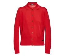 Cardigan mit Knöpfen - Rot
