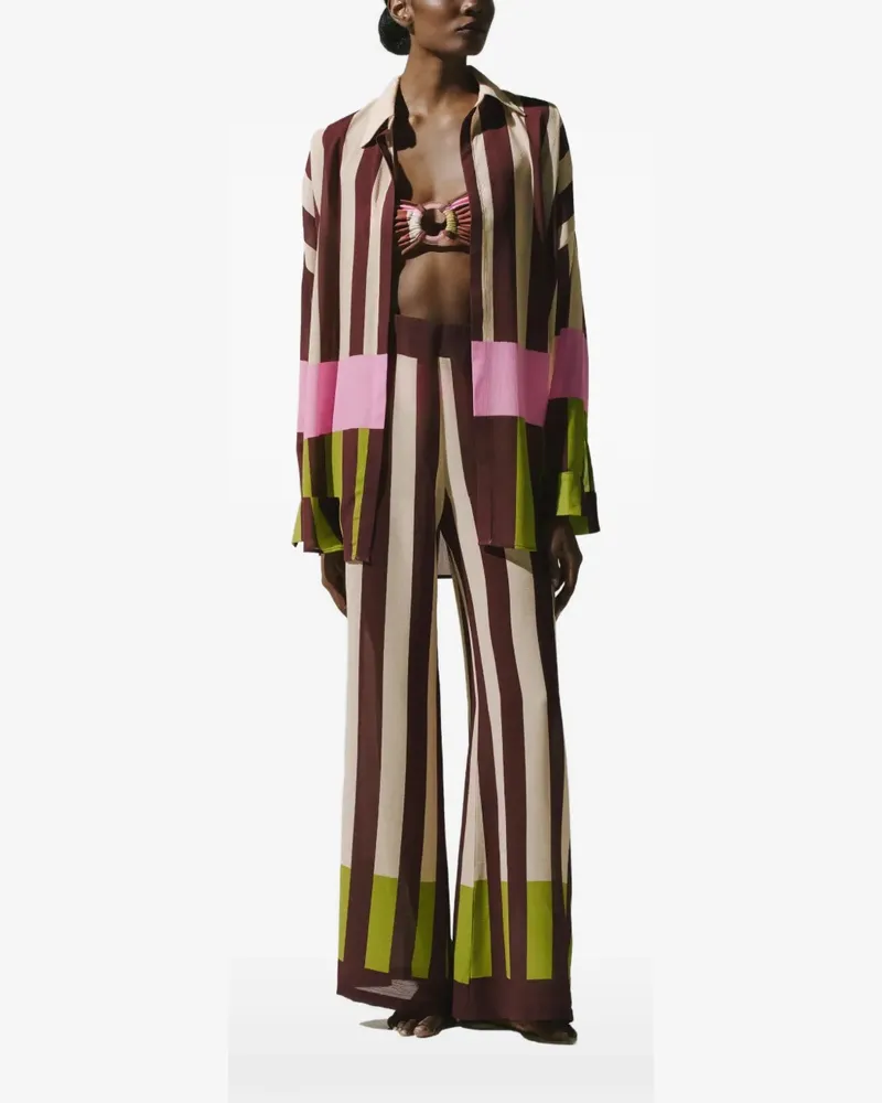 Baobab Collection Lulu striped sheer shirt - Rosa Rosa