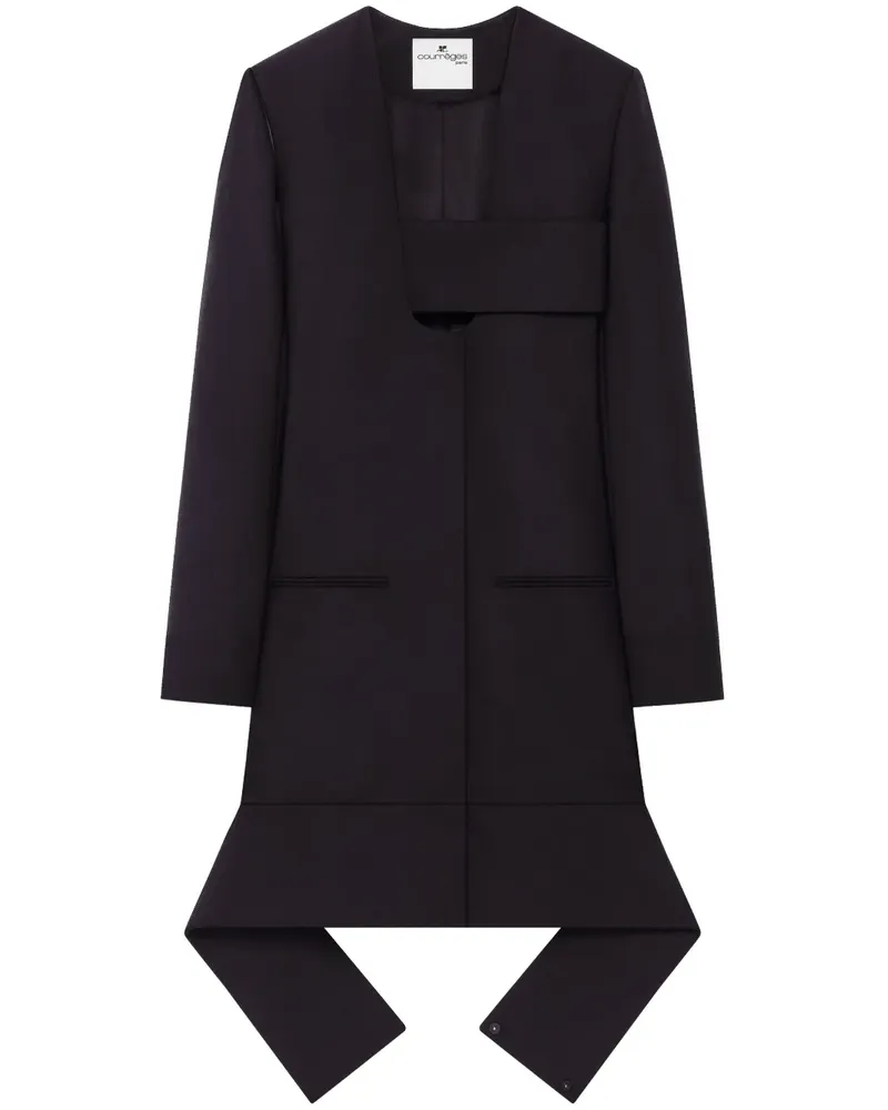 Courrèges Infinity Minikleid - Schwarz Schwarz