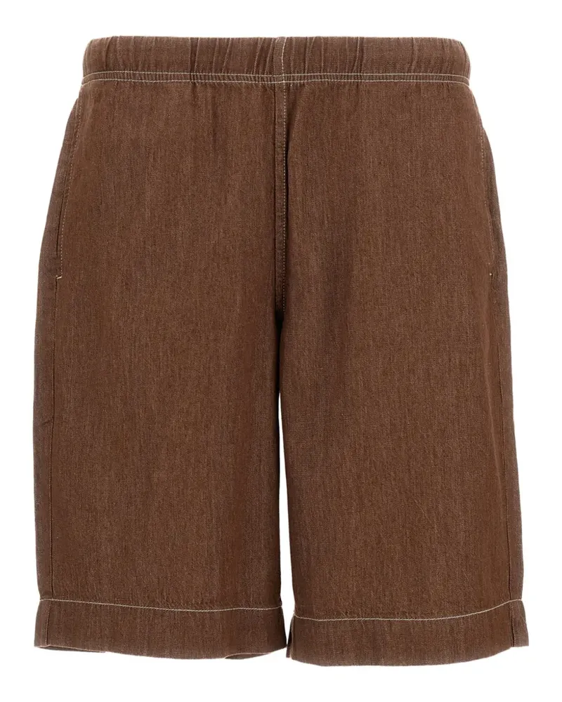 Paul Smith contrast-stitch elasticated-waist shorts - Braun Braun