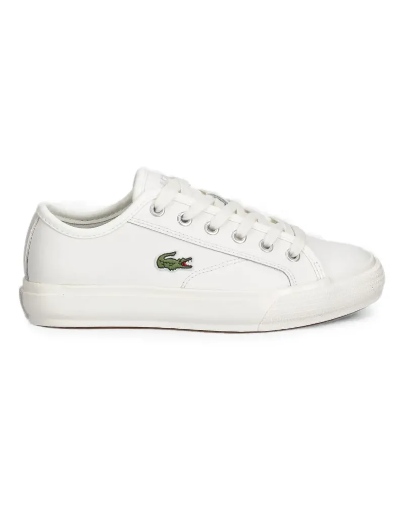 Lacoste Backcourt logo-patch lace-up sneakers - Weiß Weiß