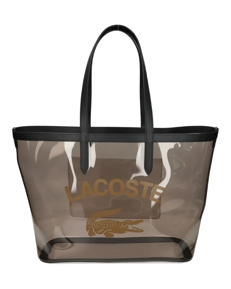Lacoste Anna Tote Bag mit Logo - Schwarz Schwarz