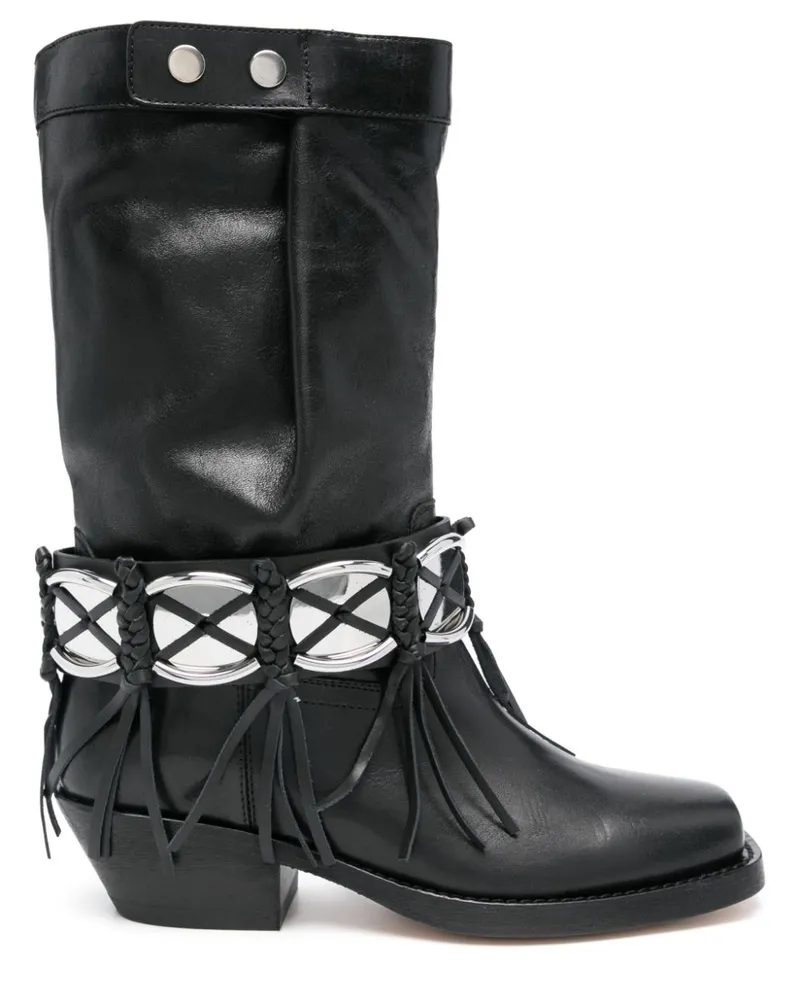 Isabel Marant Ademe Stiefel - Schwarz Schwarz