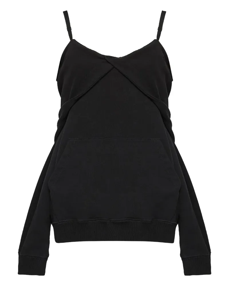 Maison Margiela Schulterfreies Sweatshirt - Schwarz Schwarz