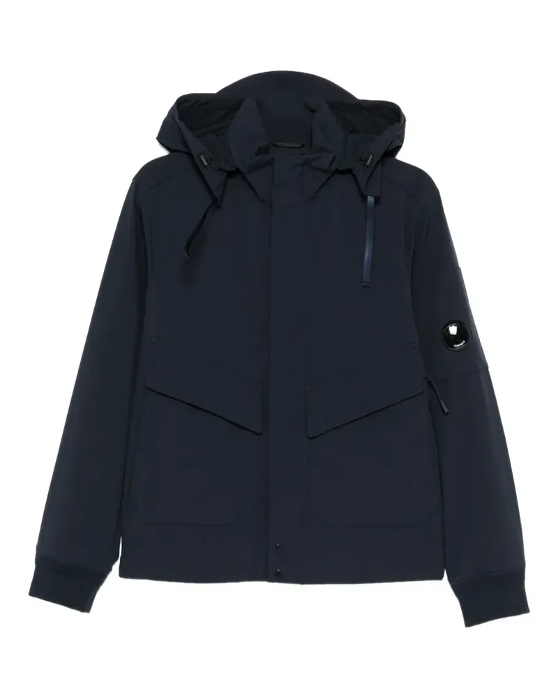 C.P. Company lens-detail hooded jacket - Blau Blau