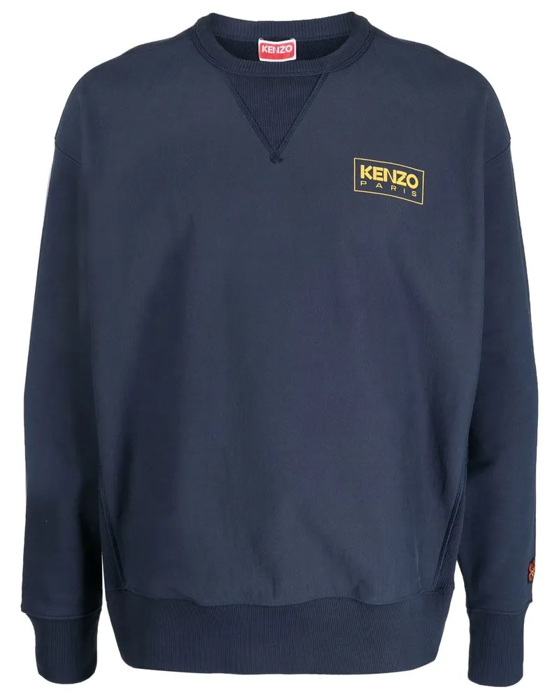 Kenzo Sweatshirt mit Logo-Print - Blau Blau