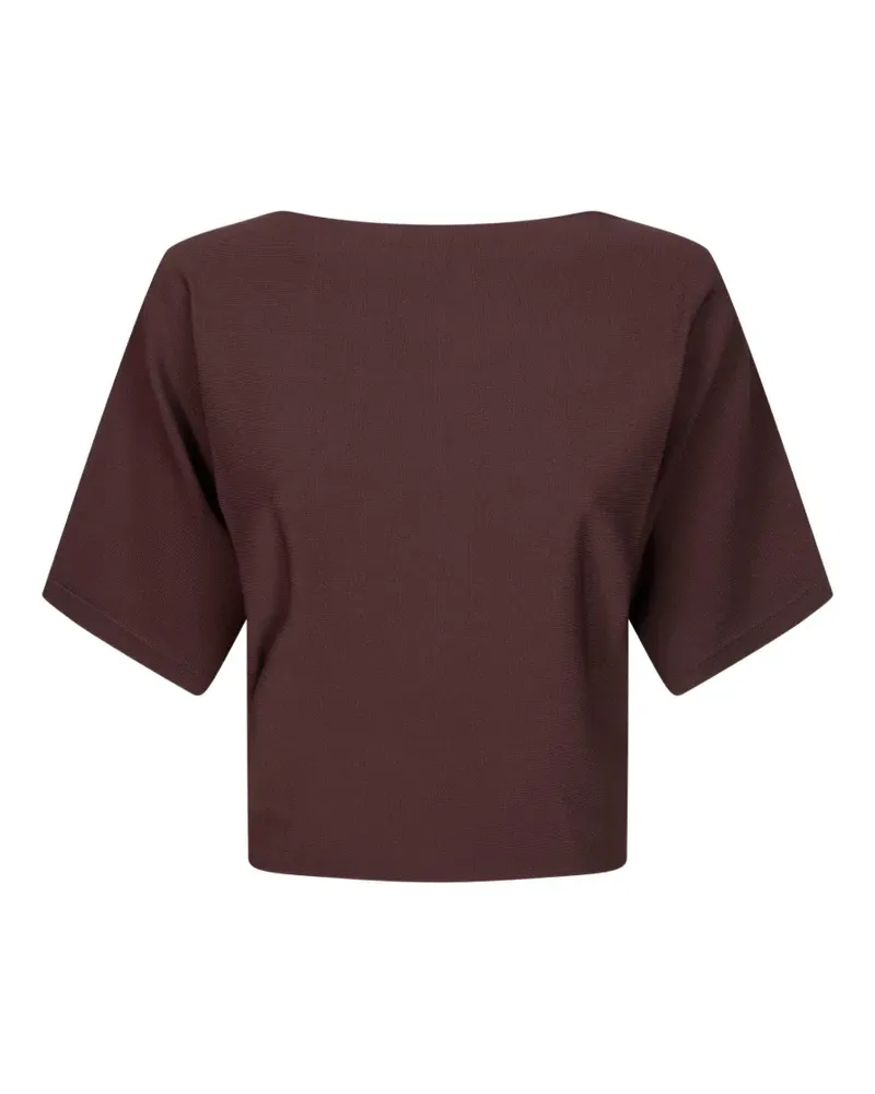 Alpha Studio kimono viscose top - Braun Braun