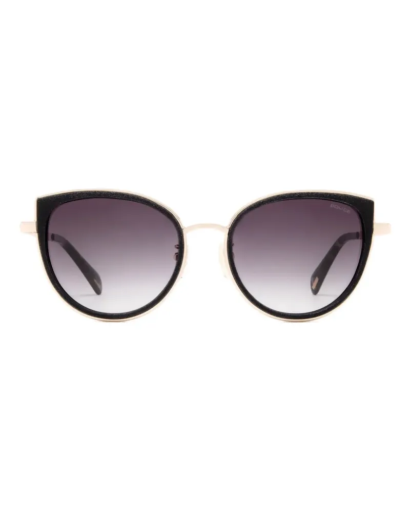 Police Sparkle 25 Cat-Eye-Sonnenbrille - Schwarz Schwarz