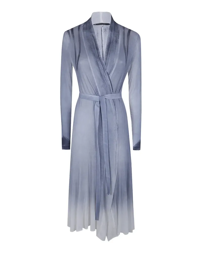 Pier Antonio Gaspari knit wrap-dress - Blau Blau