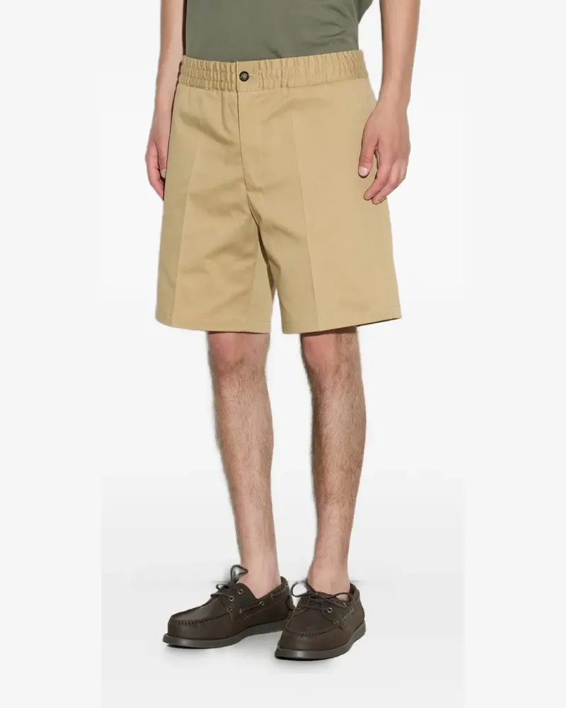 Paolo Pecora Milano elasticated-waist bermuda shorts - Nude Nude