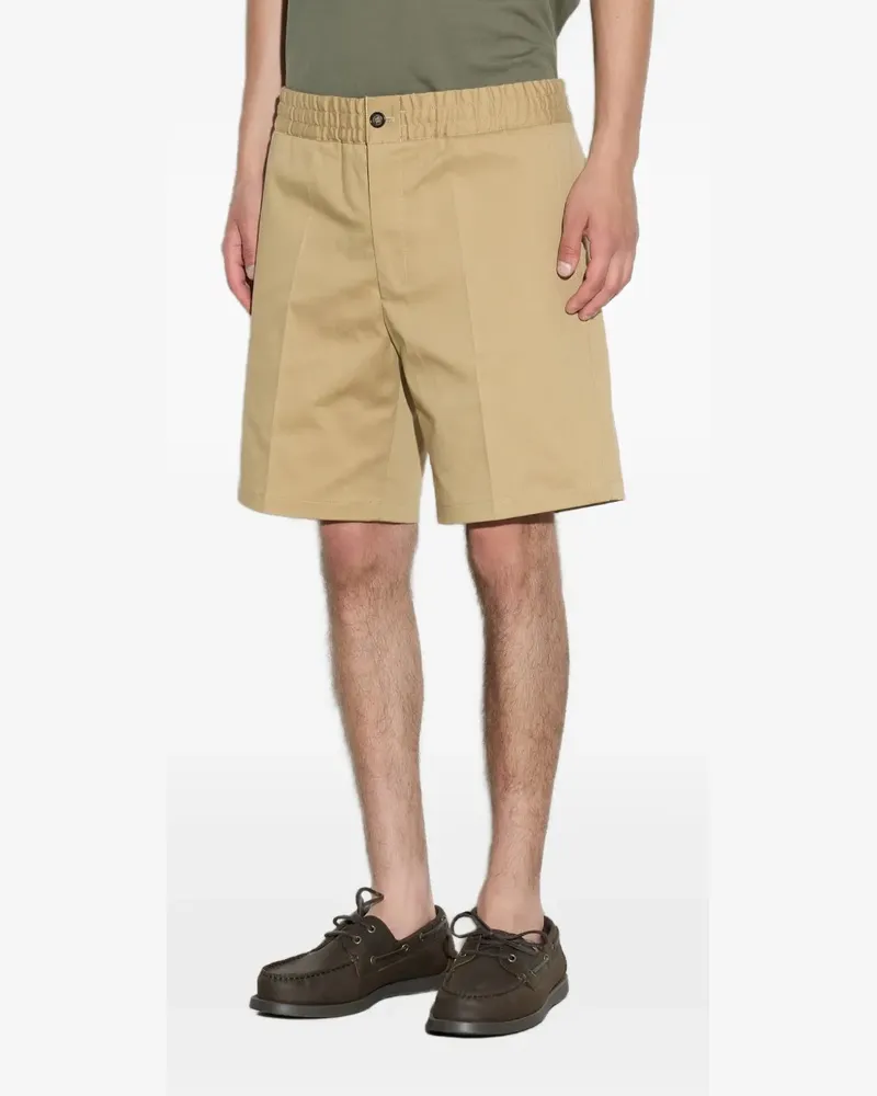 Paolo Pecora Milano elasticated-waist bermuda shorts - Nude Nude