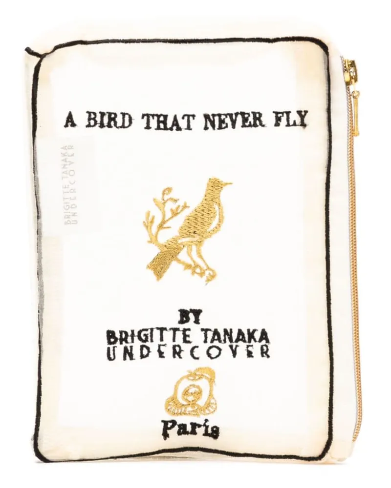 Undercover Bestickte Kosmetiktasche - Weiß Weiß