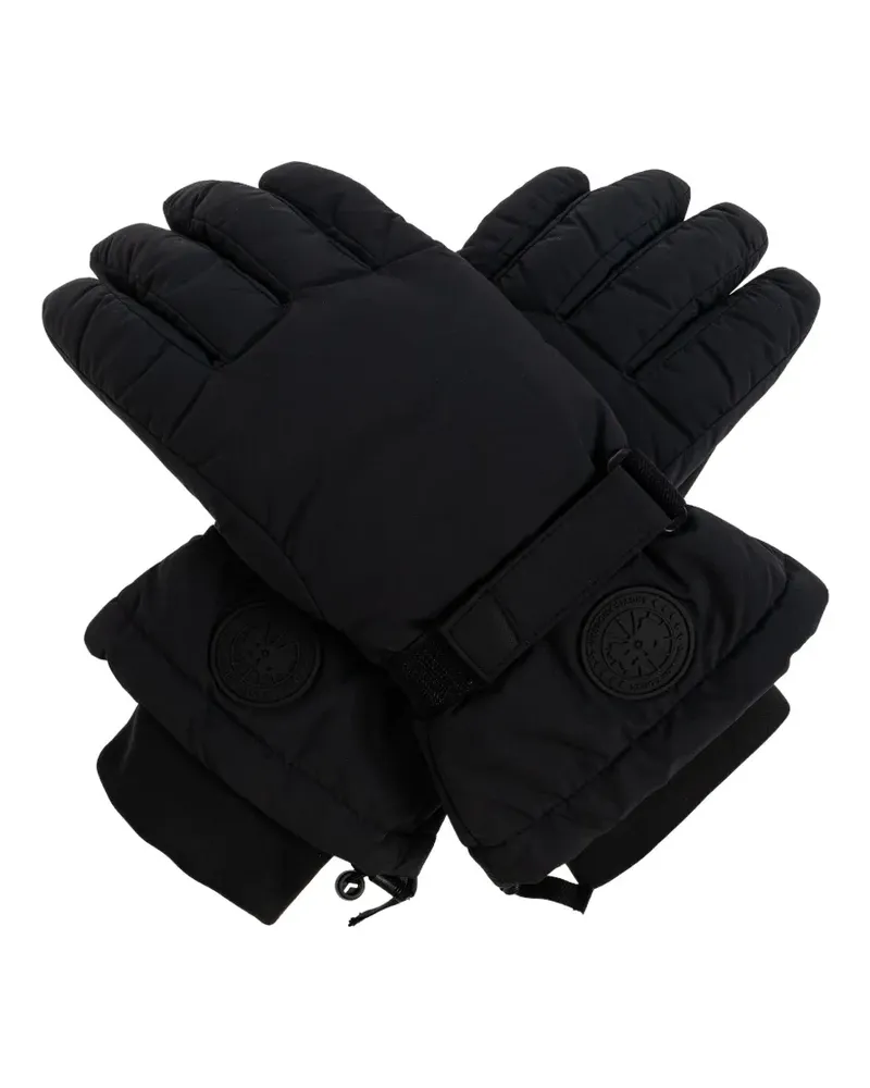 Canada Goose Fundamental Handschuhe mit Logo - Schwarz Schwarz