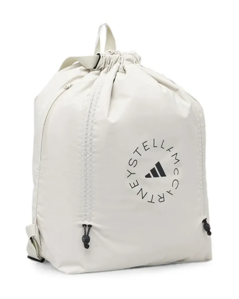 adidas logo-print drawstring backpack - Nude Nude