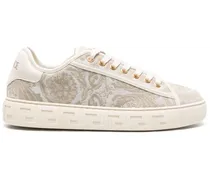 Barocco Greca Sneakers - Nude