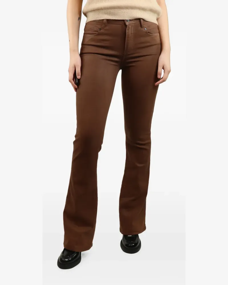 Paige flared high-rise jeans - Braun Braun