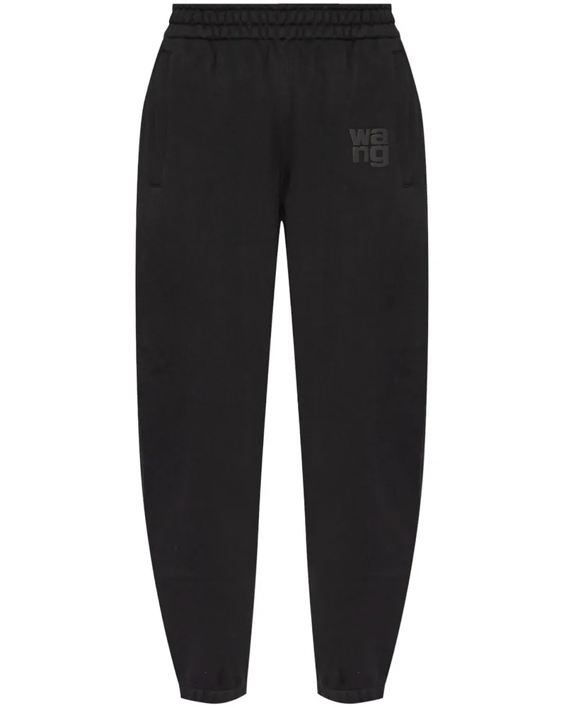 Alexander Wang Jogginghose mit Logo - Schwarz Schwarz