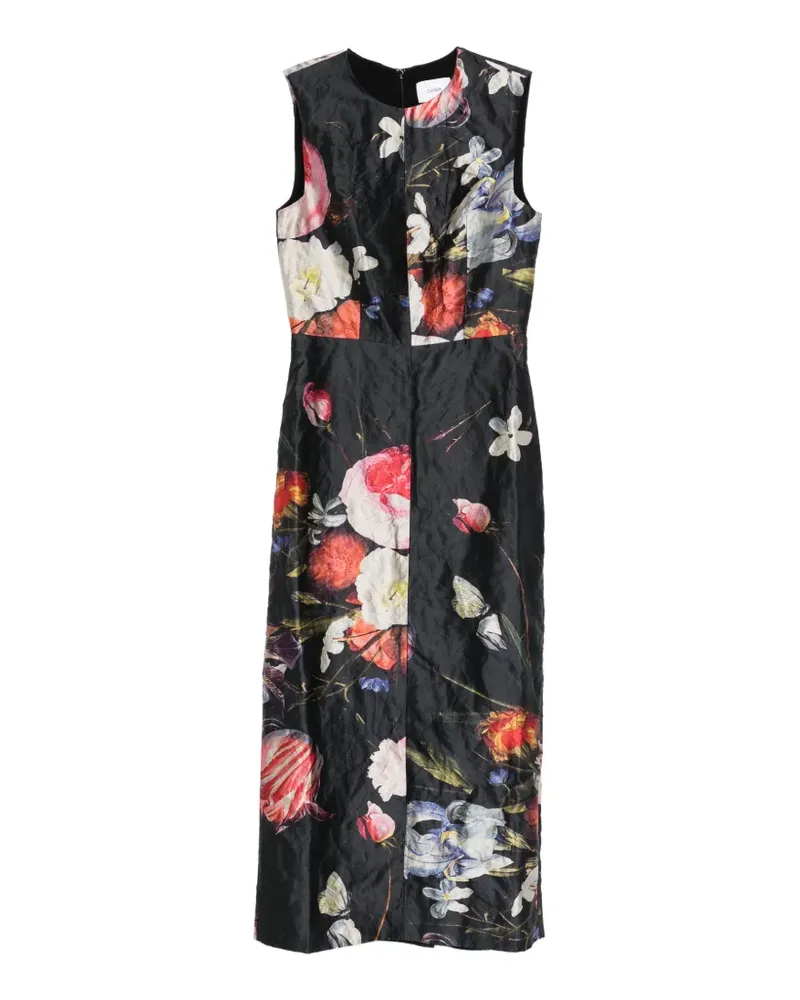 Erdem sleeveless floral midi dress - Schwarz Schwarz