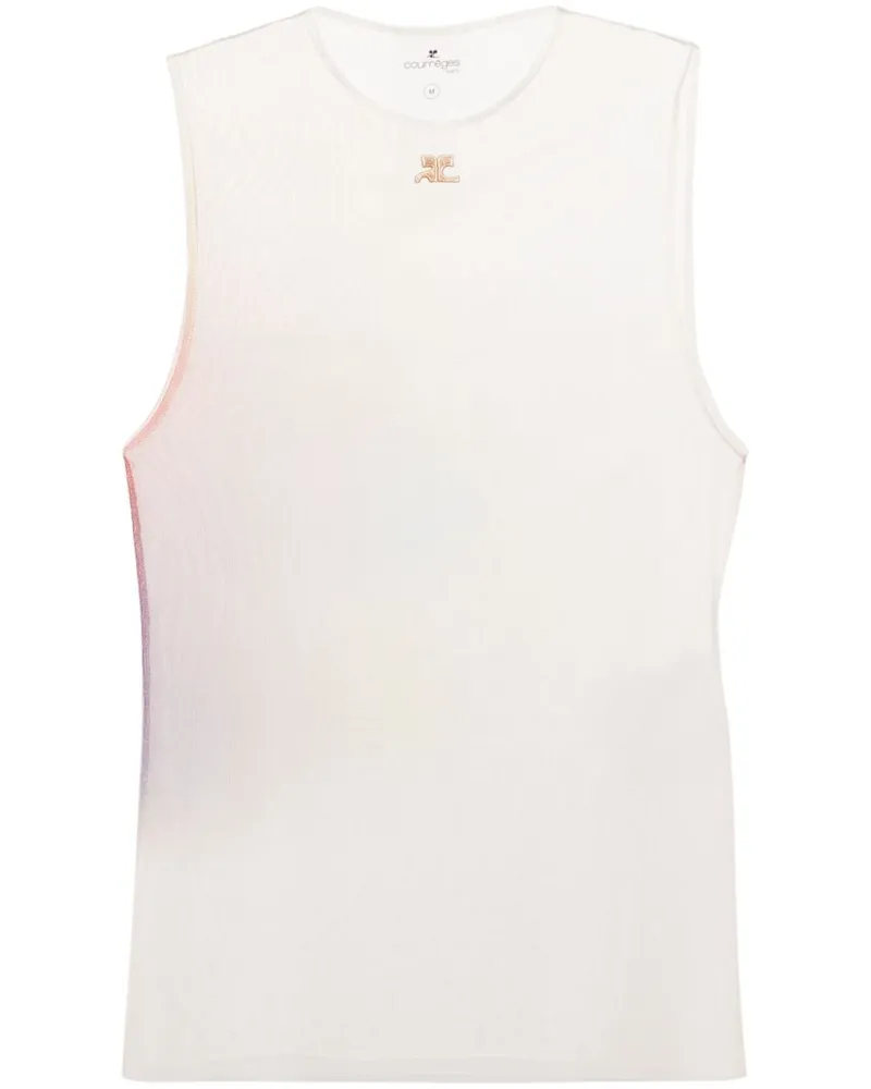Courrèges Aura Top aus Tüll - Nude Nude