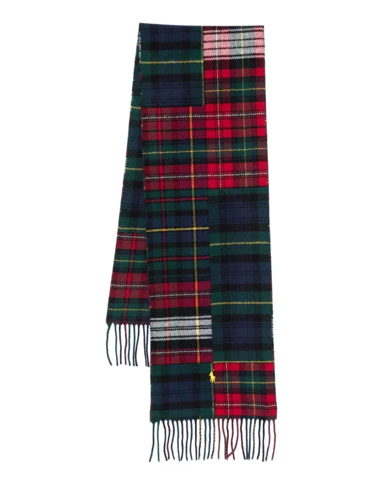 Ralph Lauren Schal im Patchwork-Look - Rot Rot