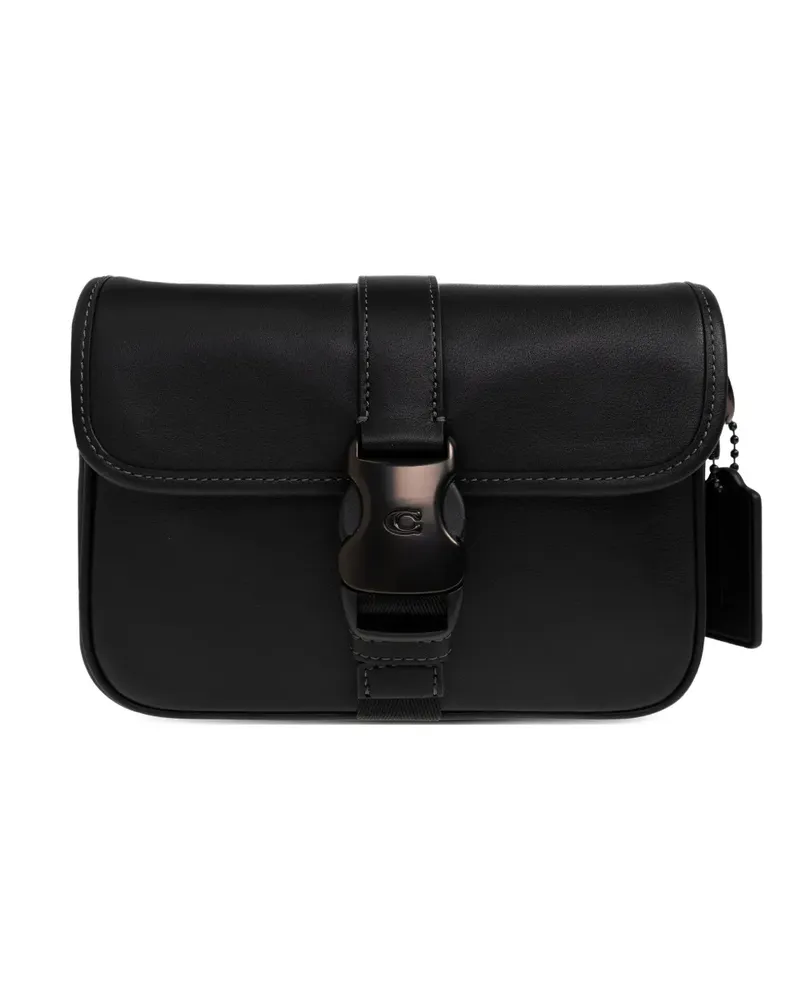 Coach League buckle-fastening shoulder bag - Schwarz Schwarz