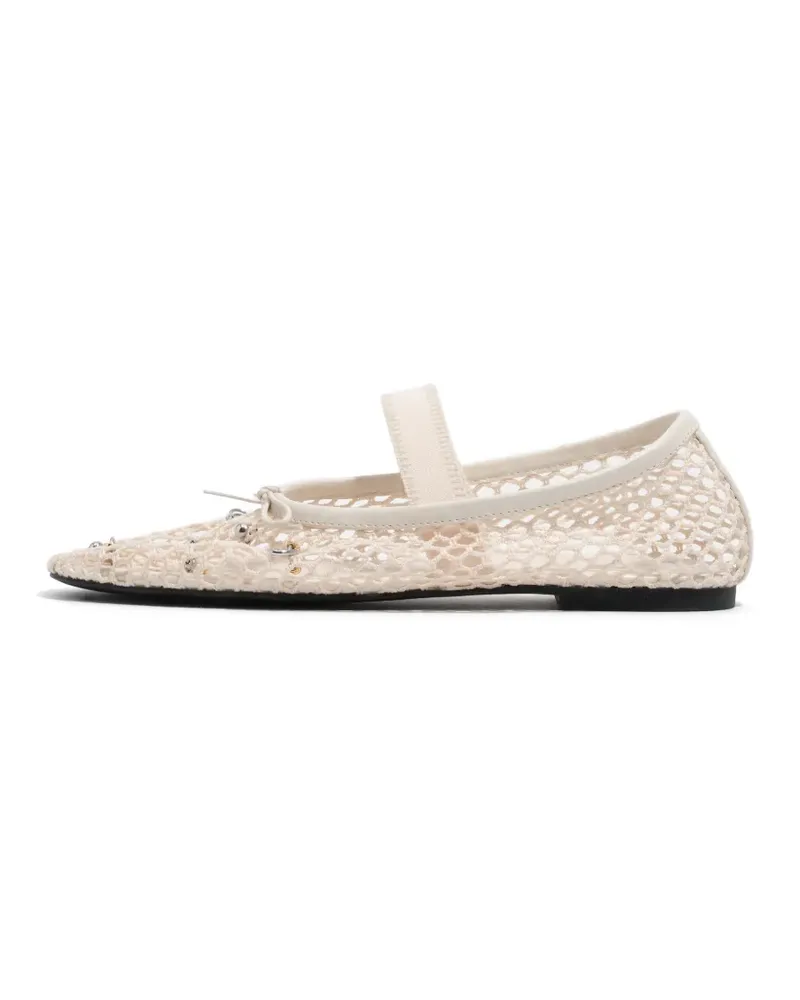 BIMBA Y LOLA Ballerinas mit Verzierung - Weiß Weiß