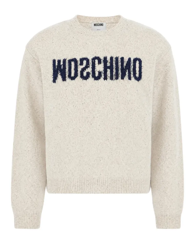 Moschino Pullover mit Logo-Detail - Weiß Weiß