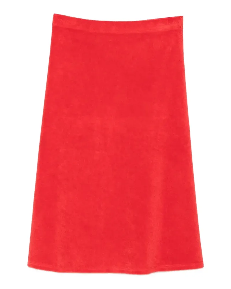 Suzie Kondi Sienna terry-cloth midi skirt - Rot Rot