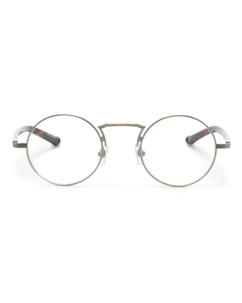 MATSUDA M3119 Brille mit rundem Gestell - Braun Braun