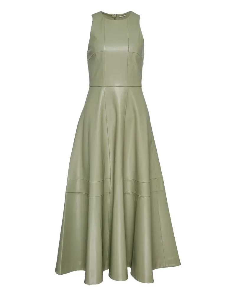Alexis Ausgestelltes England Midikleid mit Einsätzen - Grün Grün
