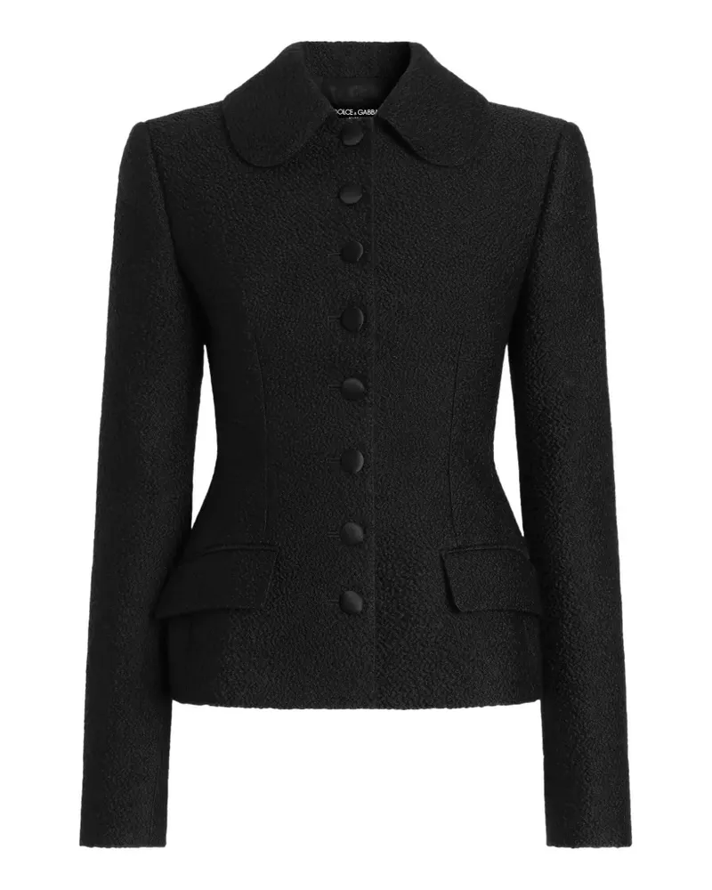 Dolce & Gabbana Wolljacke mit Knopfleiste - Schwarz Schwarz