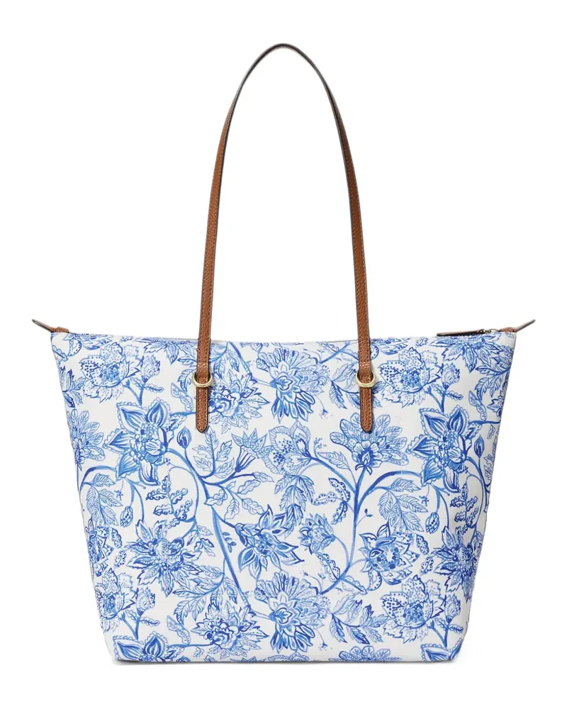 Ralph Lauren Shopper mit Blumenprint - Weiß Weiß