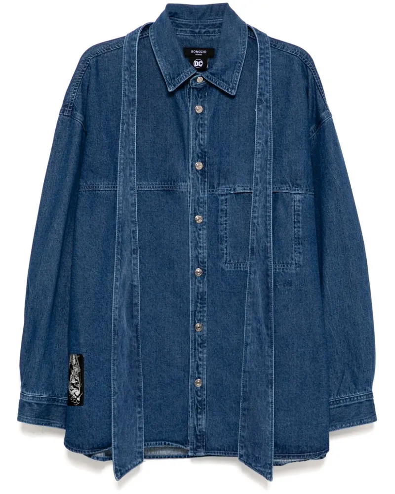 SONGZIO DC Gotham City Hemd - Blau Blau