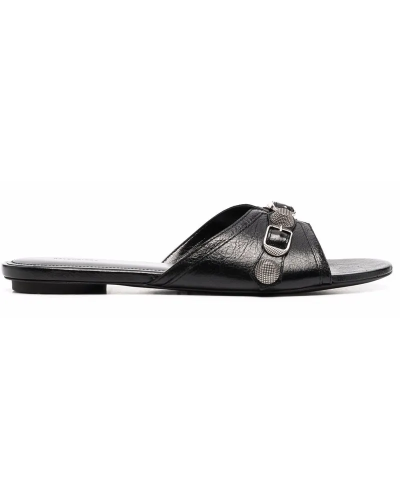 Balenciaga Cagole Sandalen - Schwarz Schwarz