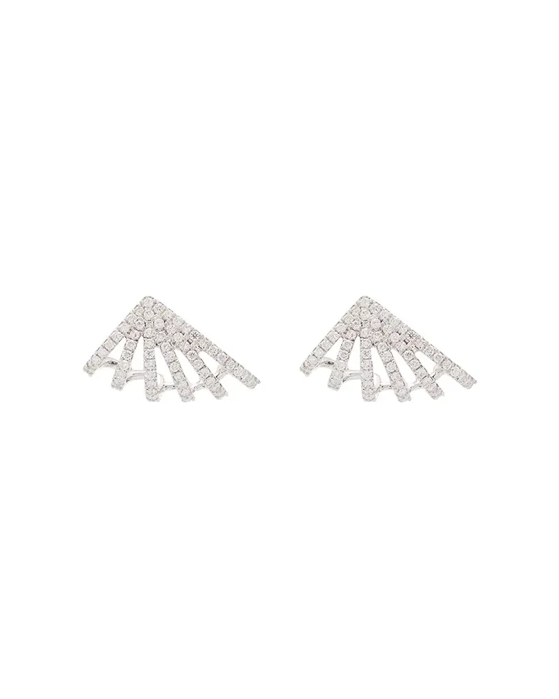 Dana Rebecca Designs 14kt 'Sarah Leah' Weißgoldohrstecker mit Diamanten - METALLIC Metallic