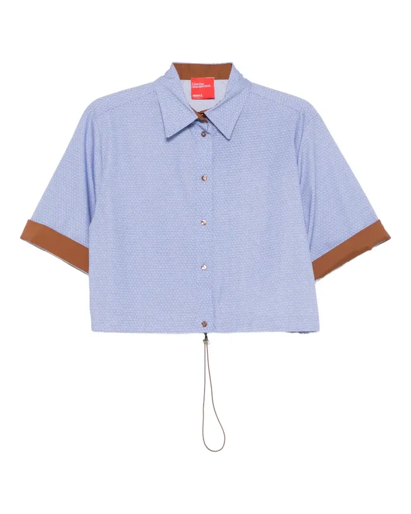 ..,merci geometric-print shirt - Blau Blau