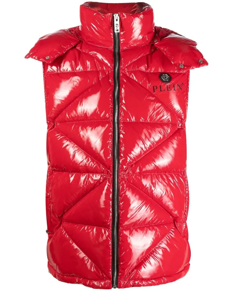 Philipp Plein Gesteppte Weste - Rot Rot